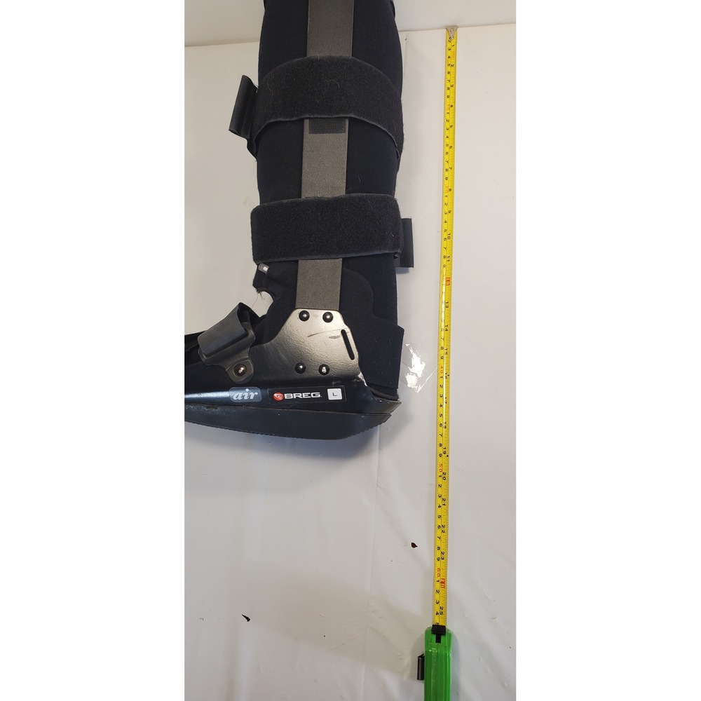 Breg Air Walker Boot Tall Pneumatic Orthopedic Cam Walker Size Large Black - Picture 6 of 7